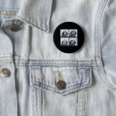 Schattigee Duif Gezicht Autisme Sensorische Vogel  Ronde Button 5,7 Cm (In situ)