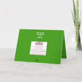 Schattigee duif met olijfkrans Nieuwjaar kaart (Achterkant)