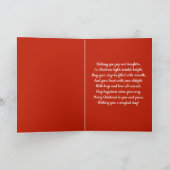 Schattigee Duitse Herder Puppy Dog Vrolijk Kerstfe Kaart (Binnen)