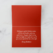 Schattigee Duitse Herder Puppy Dog Vrolijk Kerstfe Kaart (Binnen)