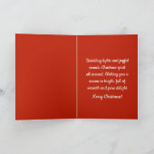 Schattigee Duitse Herder Puppy Dog Vrolijk Kerstfe Kaart (Binnen)