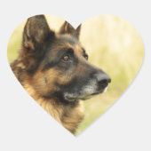 Schattigee Duitse herder Stickers (Voorkant)