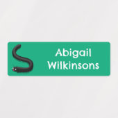 Schattigee duizendpoot cartoon illustratie geperso labels (Design 2)