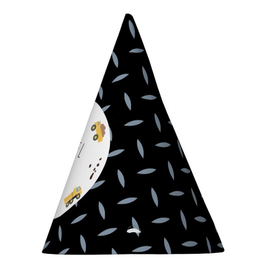 Schattigee Dump Trucks Bouwwagens Verjaardag Feesthoedjes (Rechts)