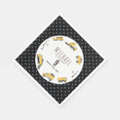 Schattigee Dump Trucks Bouwwagens Verjaardag Servet (Hoek)