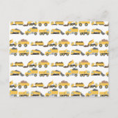 Schattigee dump vrachtwagens constructie vrachtwag feestdagenkaart (Voorkant)