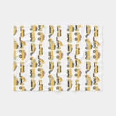 Schattigee dump vrachtwagens constructie vrachtwag fleece deken (Voorkant (Horizontaal))