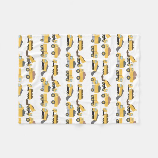 Schattigee dump vrachtwagens constructie vrachtwag fleece deken (Voorkant (Horizontaal))