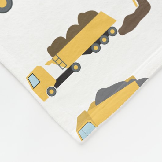 Schattigee dump vrachtwagens constructie vrachtwag fleece deken (Hoek)