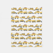 Schattigee dump vrachtwagens constructie vrachtwag fleece deken (Voorkant)