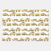 Schattigee dump vrachtwagens constructie vrachtwag inpakpapier vel (Voorkant 3)