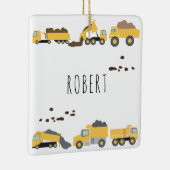 Schattigee dump vrachtwagens constructie vrachtwag keramisch ornament (Rechts)