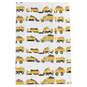 Schattigee dump vrachtwagens constructie vrachtwag medium cadeauzakje (Voorkant)