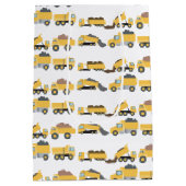 Schattigee dump vrachtwagens constructie vrachtwag medium cadeauzakje (Achterkant)