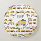 Schattigee dump vrachtwagens constructie vrachtwag rond kussen (Voorkant)