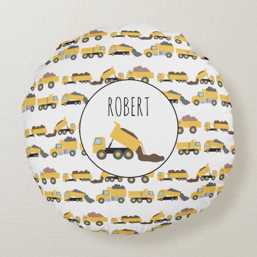 Schattigee dump vrachtwagens constructie vrachtwag rond kussen (Achterkant)