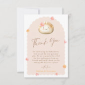 Schattigee Dumpling Baby shower Foto Dank u kaart (Voorkant)