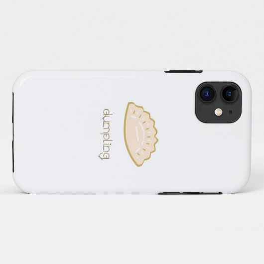 Schattigee Dumpling iPhone Case (Achterkant (horizontaal))
