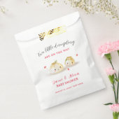 Schattigee Dumpling Mushroom Twin Baby shower Bedankzakje (Gezegeld)