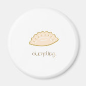 Schattigee dumplingmagneet magneet (Voorkant)