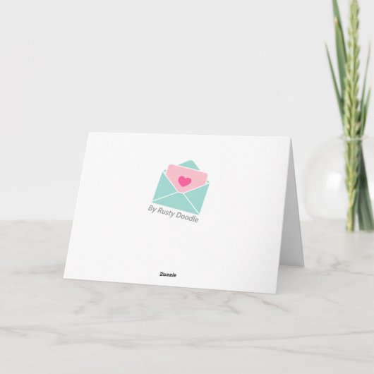 Schattigee Durian Mushy Valentijnsdag Wenskaart Feestdagen Kaart (Achterkant)