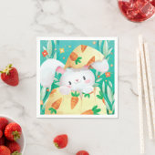 Schattigee Easter Bunny Waterverf | Papieren Serve Servet (Insitu)