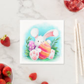 Schattigee Easter Bunny Waterverf | Papieren Serve Servet (Insitu)