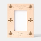 Schattigee Easter Chick Aangepaste familienaam Gegraveerde Lijstjes (Voorkant)