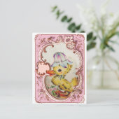 Schattigee Easter Duckling Holiday Kaart (Staand voorkant)