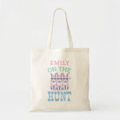Schattigee Easter Egg Hunt Bag Persoonlijke naam v Tote Bag (Voorkant)