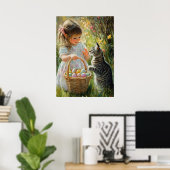 Schattigee Easter Egg Hunt met Kitten Poster (Thuiskantoor)