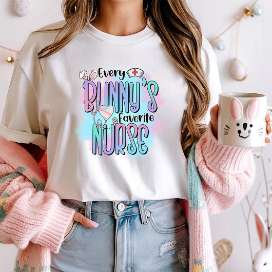 Schattigee Easter Nurse Waardering T-shirt