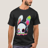 Schattigee EDM Bunny DJ Trippy Rave T-shirt (Voorkant)