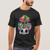 Schattigee EDM Party Trippy Kat Psychedelische Pad T-shirt (Voorkant)