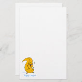 Schattigee Eekhoorn Happy Camper Zomerkamp Station Briefpapier (Voorkant / Achterkant)