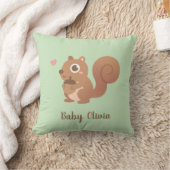 Schattigee eekhoorn houdt van eikel Baby kinderkam Kussen (Deken)