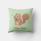 Schattigee eekhoorn houdt van eikel Baby kinderkam Kussen (Achterkant)