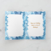 Schattigee eekhoorn in de sneeuw gepersonaliseerde feestdagen kaart (Binnen)