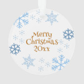 Schattigee eekhoorn in de sneeuw Kerstmis geperson Ornament (achterkant)