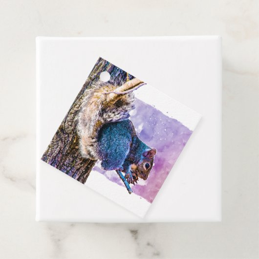 Schattigee Eekhoorn Klasse Valentijnsdag Party Bedankjes Labels (In situ)