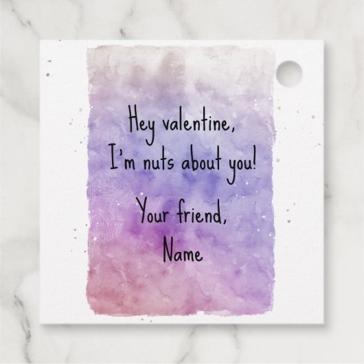 Schattigee Eekhoorn Klasse Valentijnsdag Party Bedankjes Labels (Achterkant)