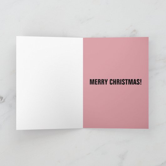 SCHATTIGEE EEKHOORN KUNST KERST KAART (Binnen)