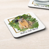 Schattigee eekhoorn nootachtig maar leuk bier onderzetter (Linkerzijde)