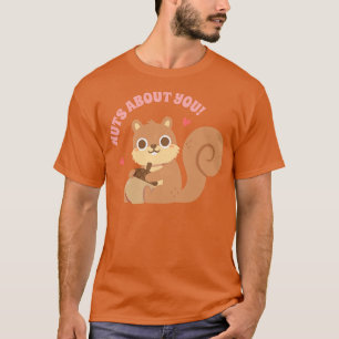 Schattigee Eekhoorn Noten Over U Liefde Pun T-shirt