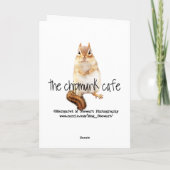 Schattigee eekhoorn "Nuts About You" Kaart (Achterkant)