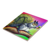 Schattigee Eekhoorn op de Branch-47563 Tegeltje (Zijkant)