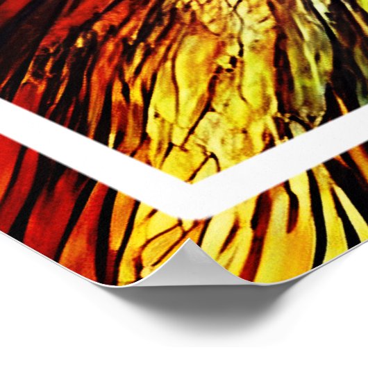 Schattigee eekhoorn op de tak poster (Hoek)