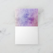 Schattigee eekhoorn Paarse Waterverf elke gelegenh Notitiekaartje (Binnen)