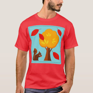 Schattigee eekhoornboom t-shirt