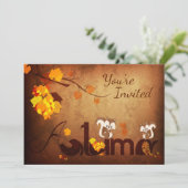 Schattigee Eekhoorns Herfst Herfst Verjaardagsuitn Kaart (Staand voorkant)